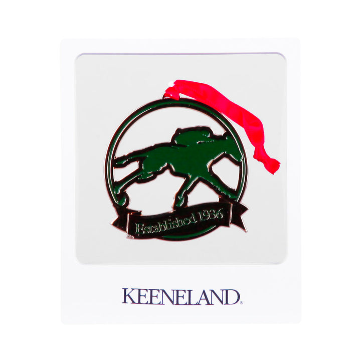 Keeneland Logo Brass Ornament
